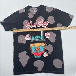 Slash Guitarist Men's S/P Guns n Roses Short Sleeve Graphic T Shirt Skull‎ Hat